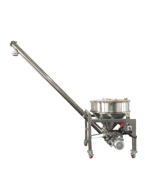 株洲螺旋上料機-化工食品行業(yè)高效輸送解決方案-螺旋提升機聯(lián)動設計